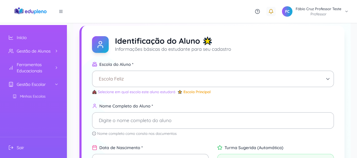 Edupleno Escola — captura 3
